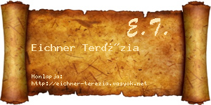 Eichner Terézia névjegykártya